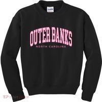 Outer Banks OBX North Carolina summer retro preppy throwback Kids Sweatshirt thumb 0