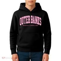 Outer Banks OBX North Carolina summer retro preppy throwback Kids Hoodie thumb 4