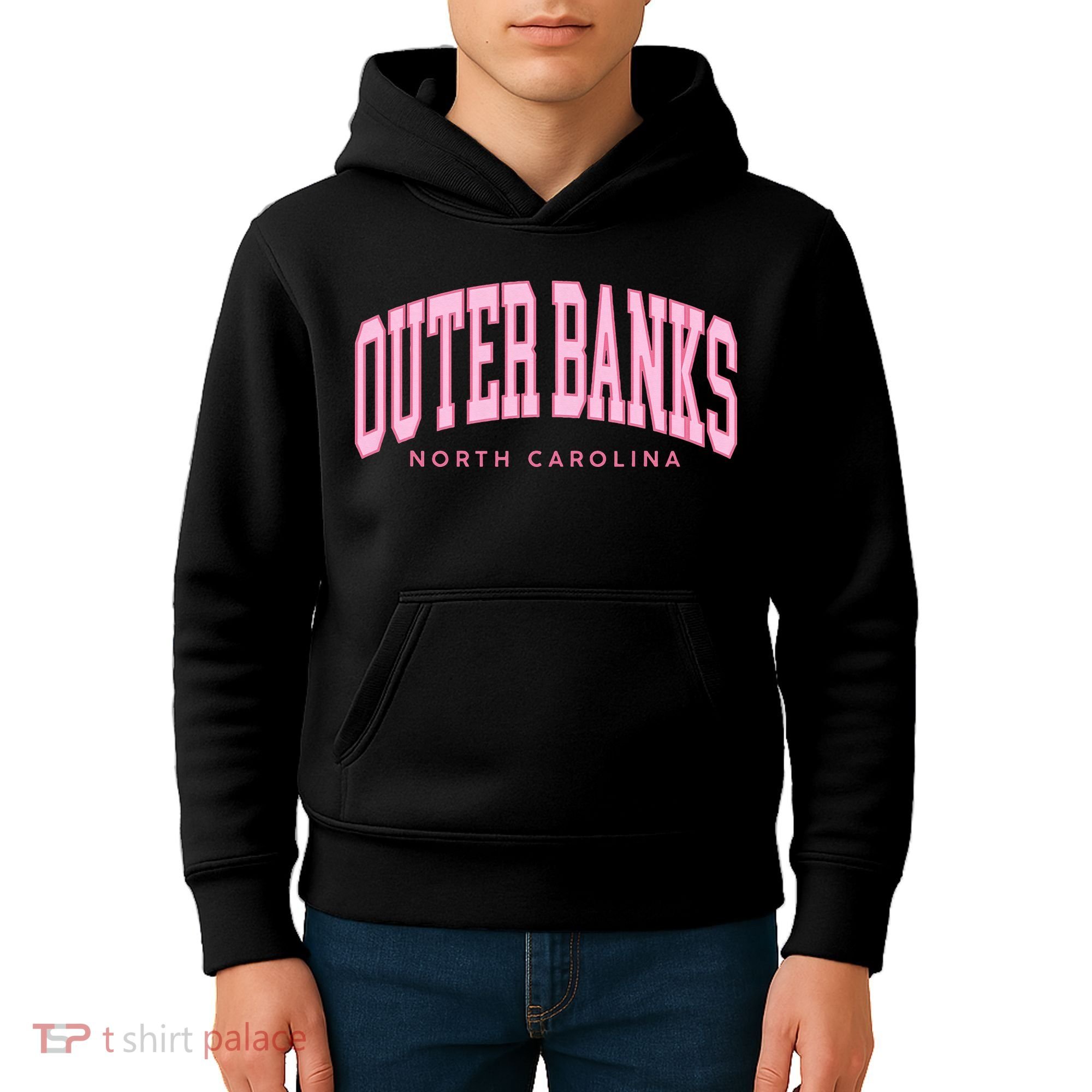 Outer Banks OBX North Carolina summer retro preppy throwback Kids Hoodie