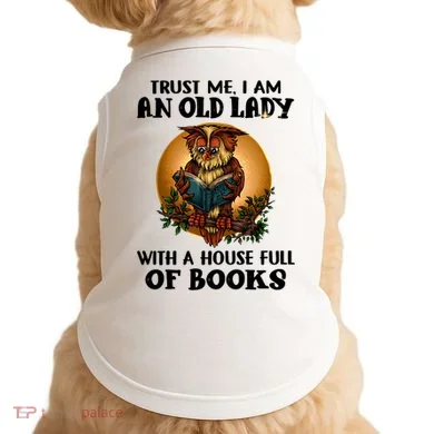 Owl Bookworm Doggie Tank