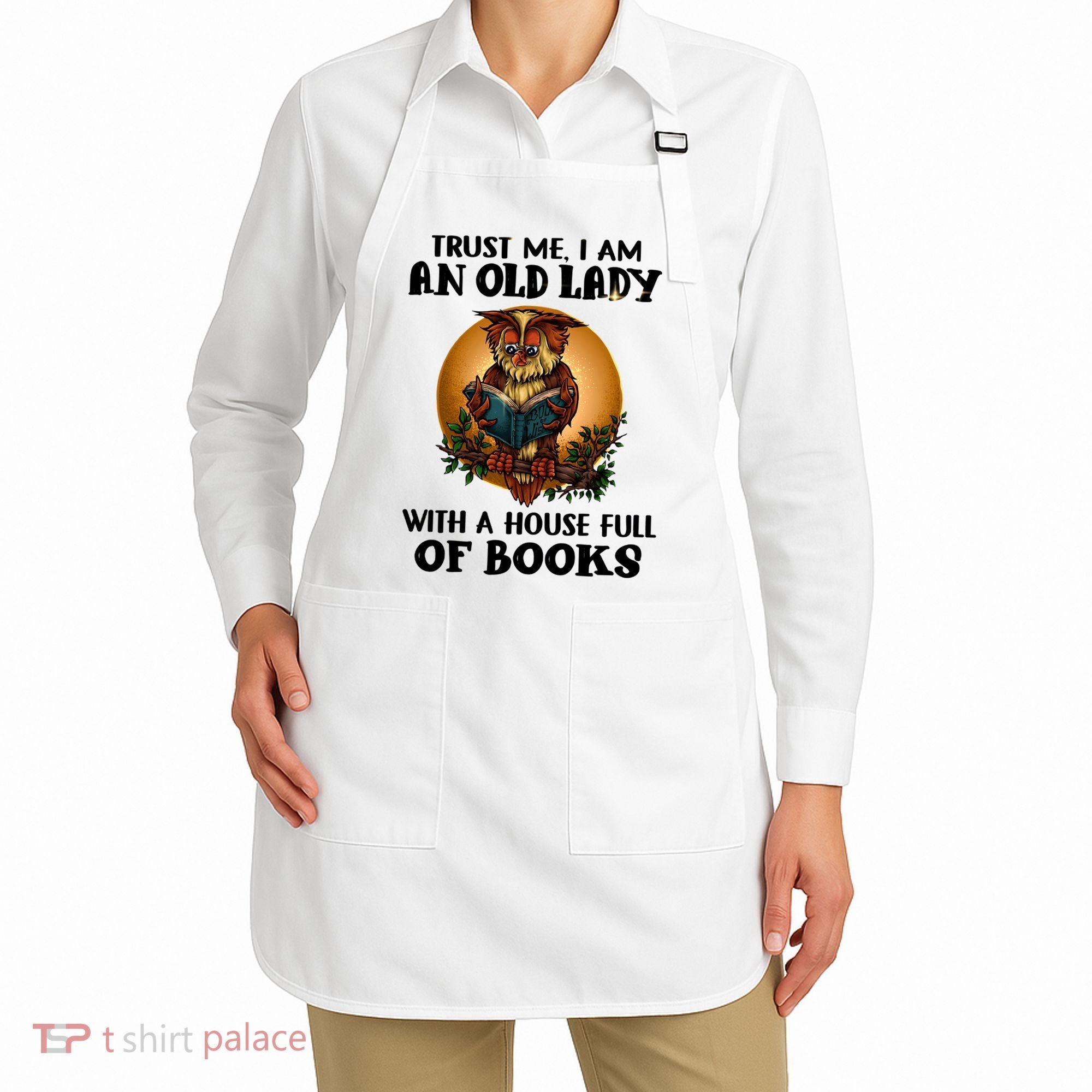 Owl Bookworm Apron