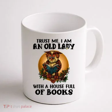 Owl Bookworm Coffee Mug back