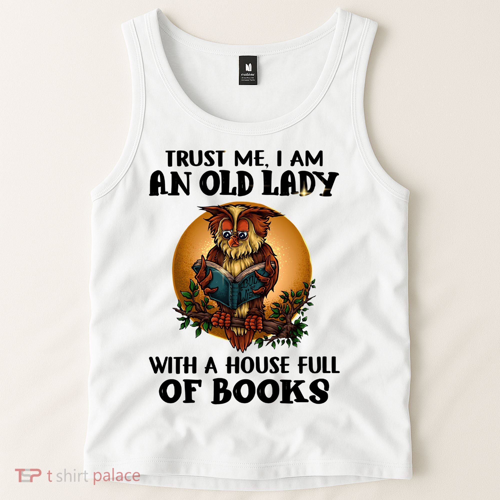 Owl Bookworm Tank Top