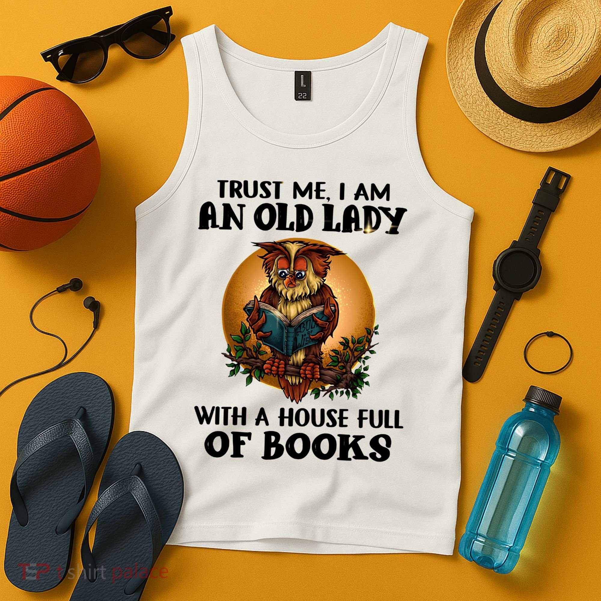 Owl Bookworm Tank Top