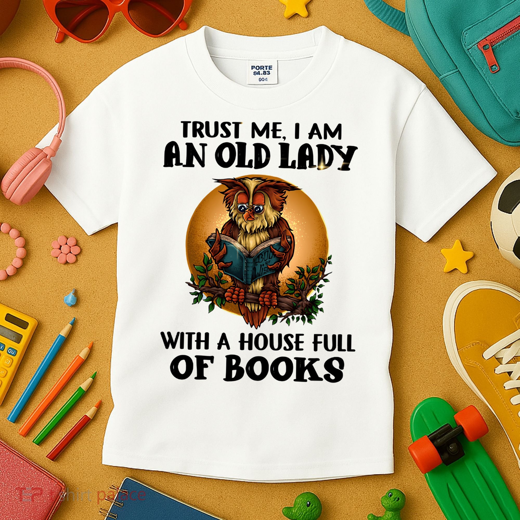 Owl Bookworm Kids T-Shirt