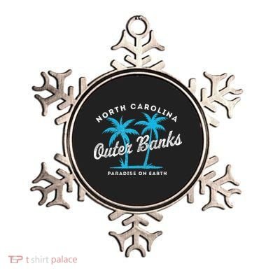 Outer Banks OBX North Carolina NC Vintage Retro palm trees Ornament