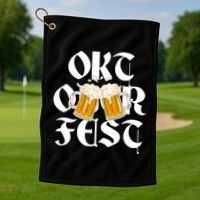 Oktoberfest Beer Party Festive Holiday Golf Towel thumb 1