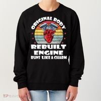 Original Body Rebuilt Engine Runs Like A Charm Car Engine Heart Women's Sweatshirt thumb 0