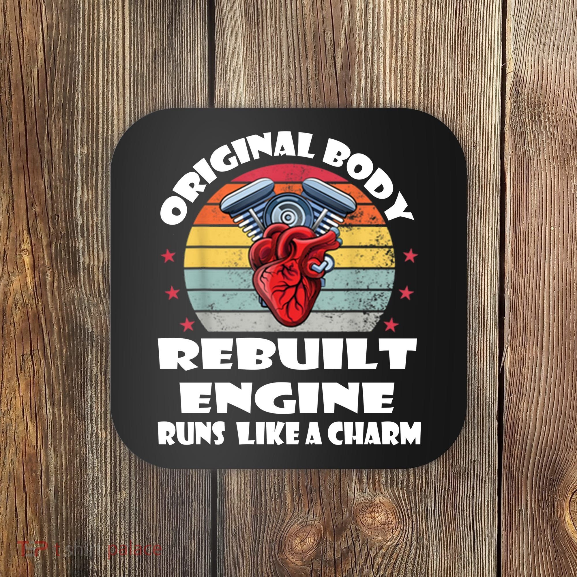 Original Body Rebuilt Engine Runs Like A Charm Car Engine Heart Coaster