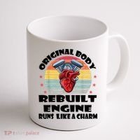Original Body Rebuilt Engine Runs Like A Charm Car Engine Heart Coffee Mug thumb 1