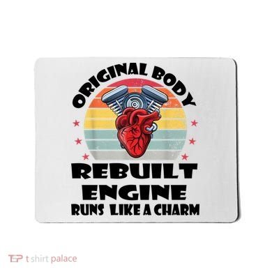 Original Body Rebuilt Engine Runs Like A Charm Car Engine Heart Mousepad