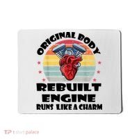 Original Body Rebuilt Engine Runs Like A Charm Car Engine Heart Mousepad thumb 0