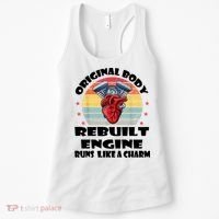 Original Body Rebuilt Engine Runs Like A Charm Car Engine Heart Women's Tank Top thumb 0