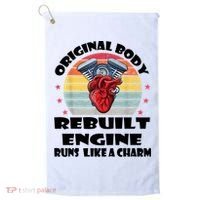Original Body Rebuilt Engine Runs Like A Charm Car Engine Heart Golf Towel thumb 0