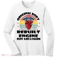 Original Body Rebuilt Engine Runs Like A Charm Car Engine Heart Women's Long Sleeve Shirt thumb 0