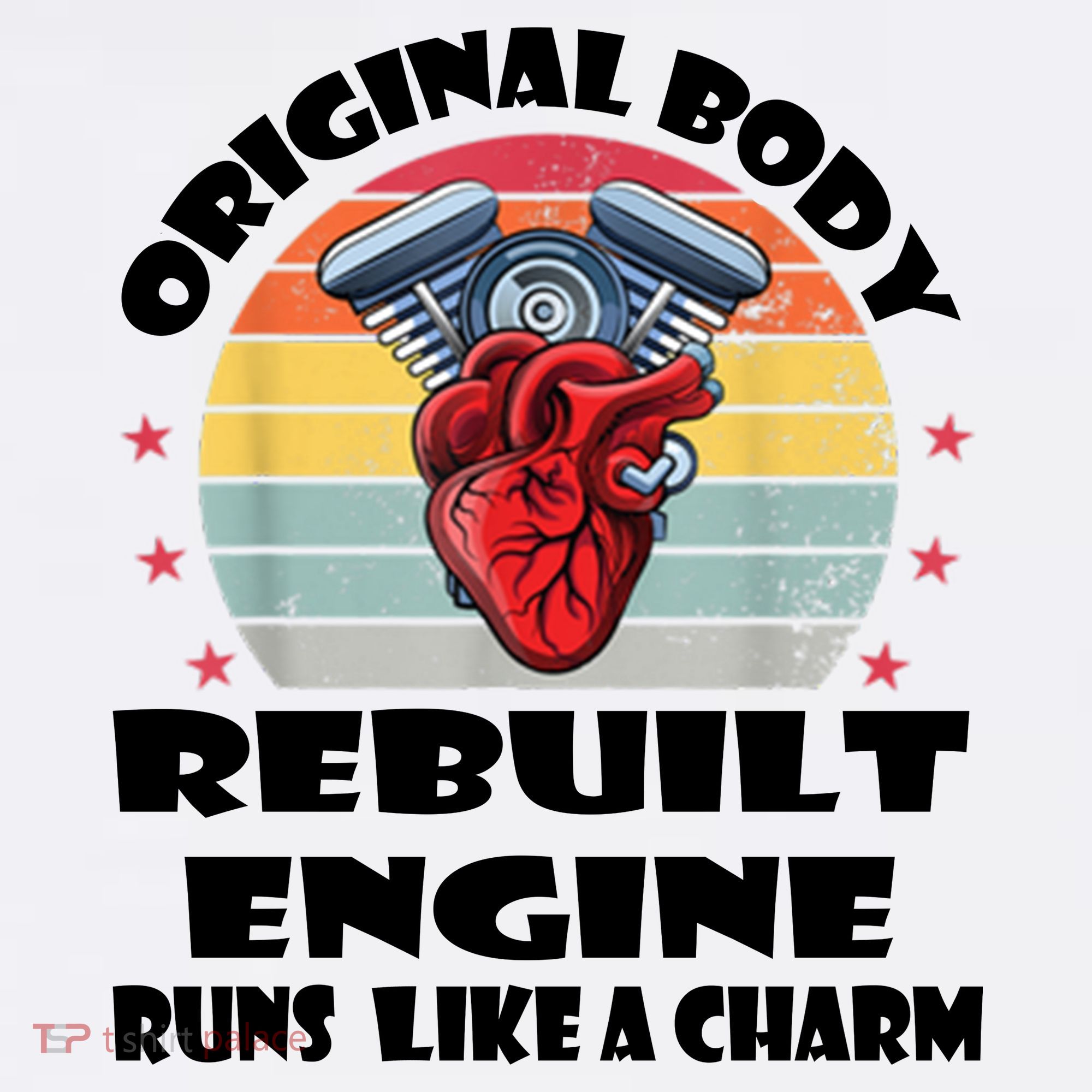 Original Body Rebuilt Engine Runs Like A Charm Car Engine Heart Kids Sweatshirt
