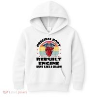 Original Body Rebuilt Engine Runs Like A Charm Car Engine Heart Kids Hoodie thumb 0