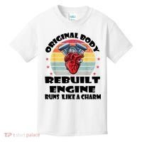 Original Body Rebuilt Engine Runs Like A Charm Car Engine Heart Kids T-Shirt thumb 0