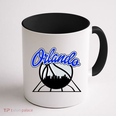 Orlando Basketball Skyline Coffee Mug back