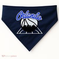Orlando Basketball Skyline USA-Made Doggie Bandana thumb 0