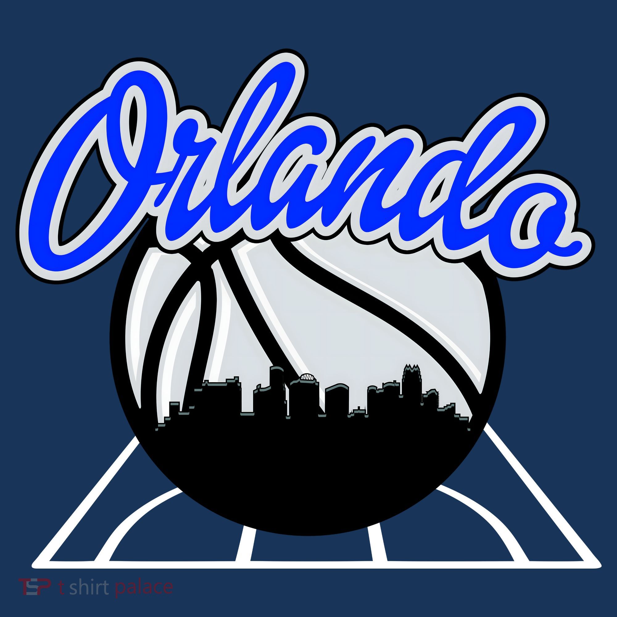 Orlando Basketball Skyline Apron
