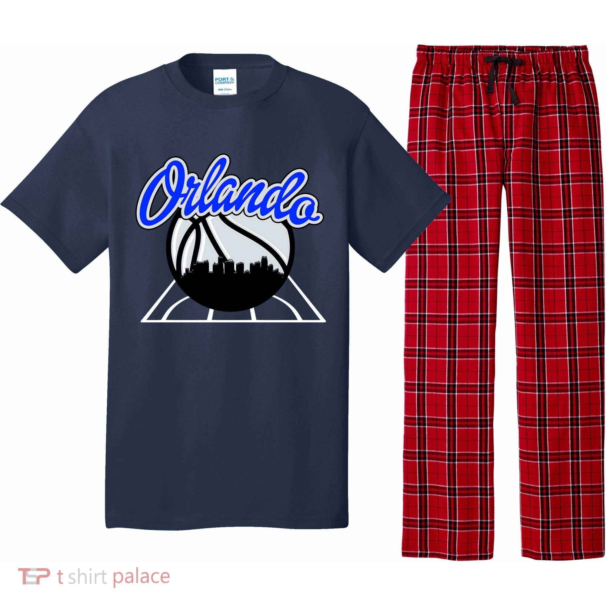 Orlando Basketball Skyline Pajama Set