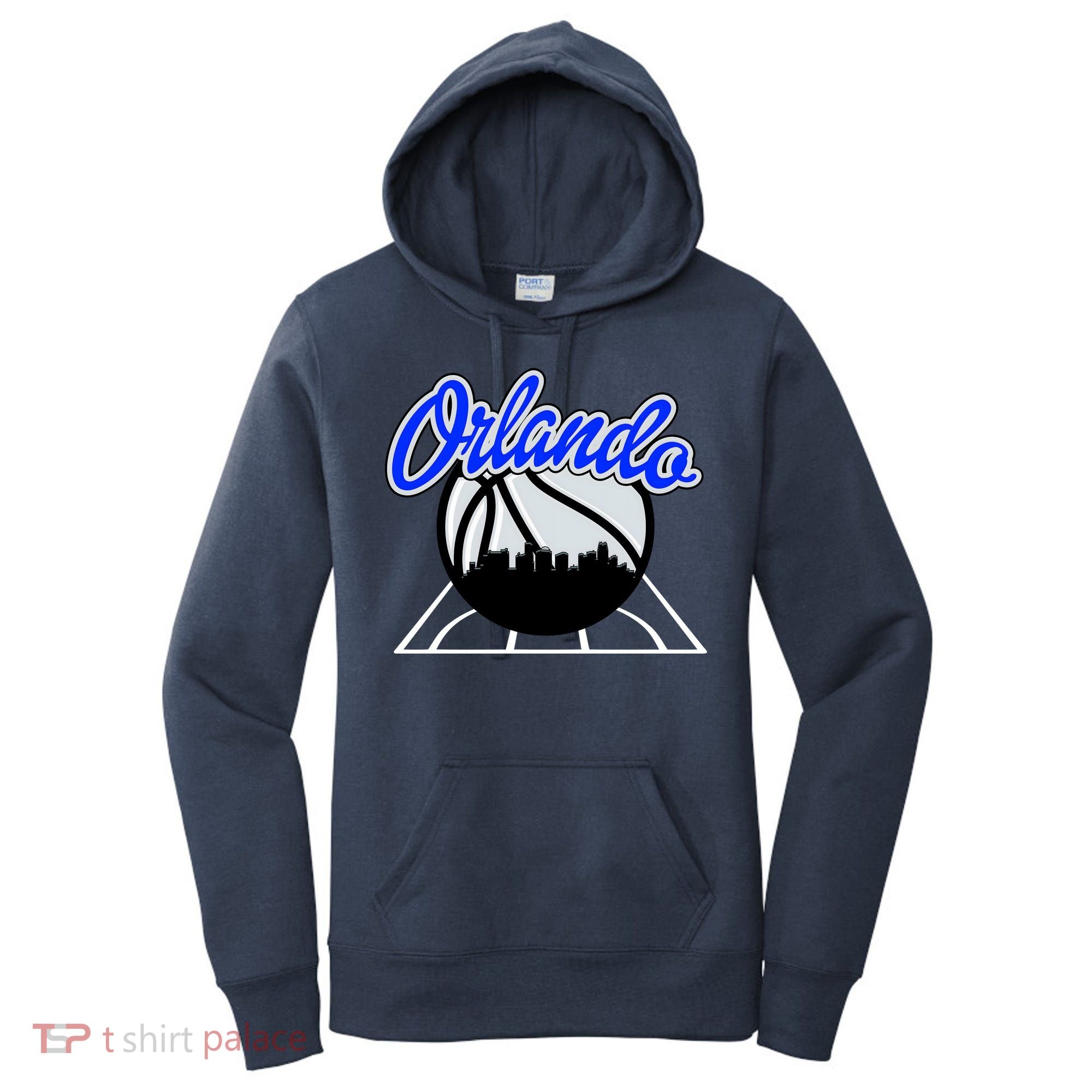 Orlando Basketball Skyline Women's Hoodie