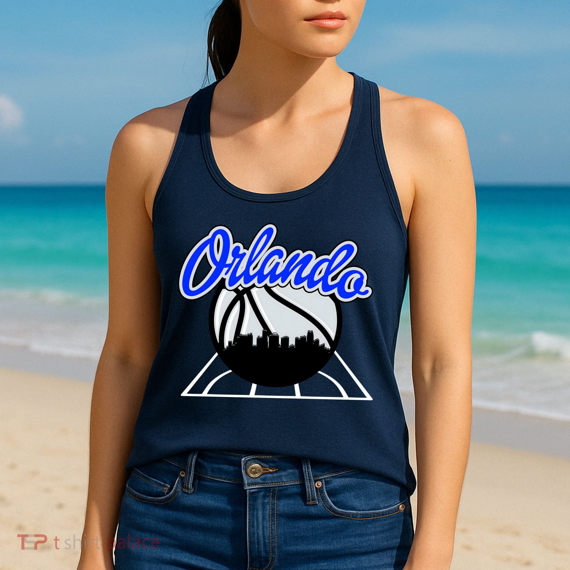 Orlando Basketball Skyline Women's Tank Top