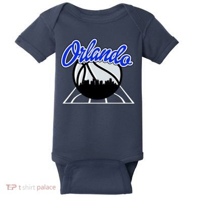 Orlando Basketball Skyline Baby Bodysuit