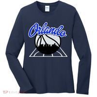 Orlando Basketball Skyline Women's Long Sleeve Shirt thumb 0