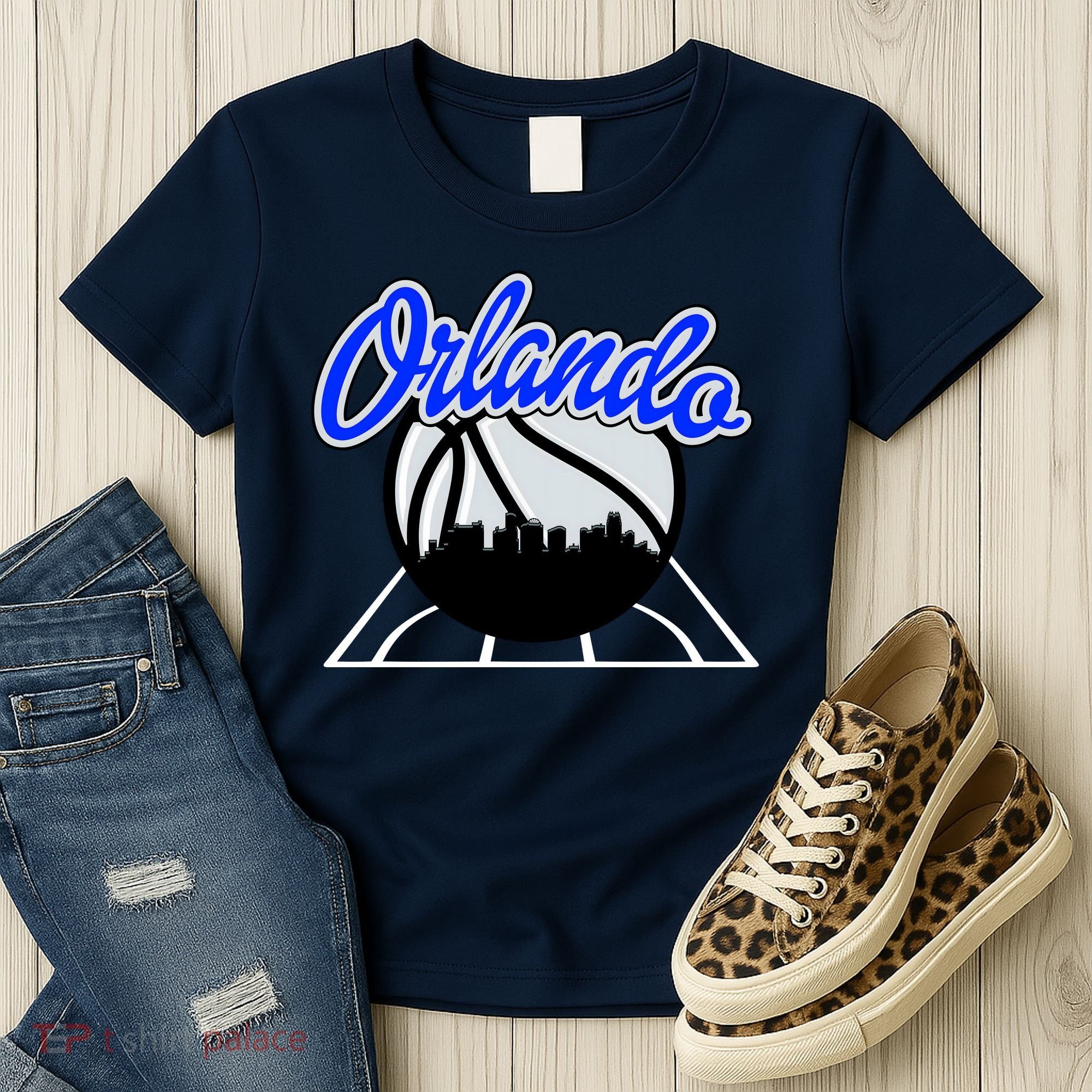 Orlando Basketball Skyline Women's T-Shirt