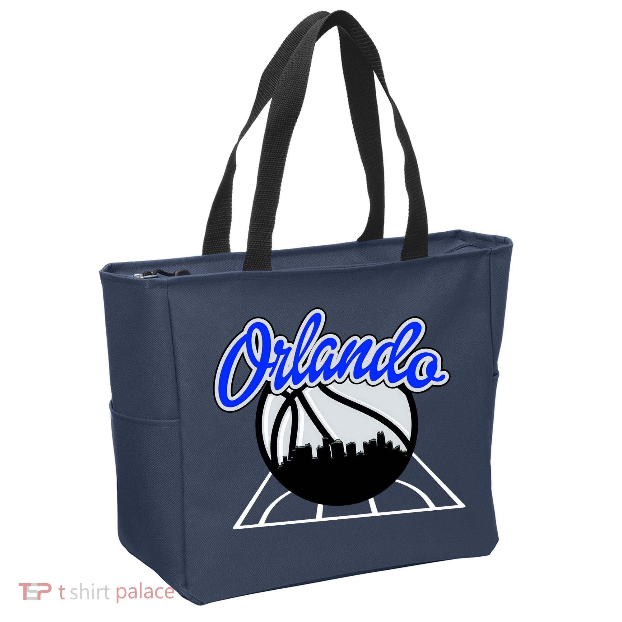 Orlando Basketball Skyline Tote Bag