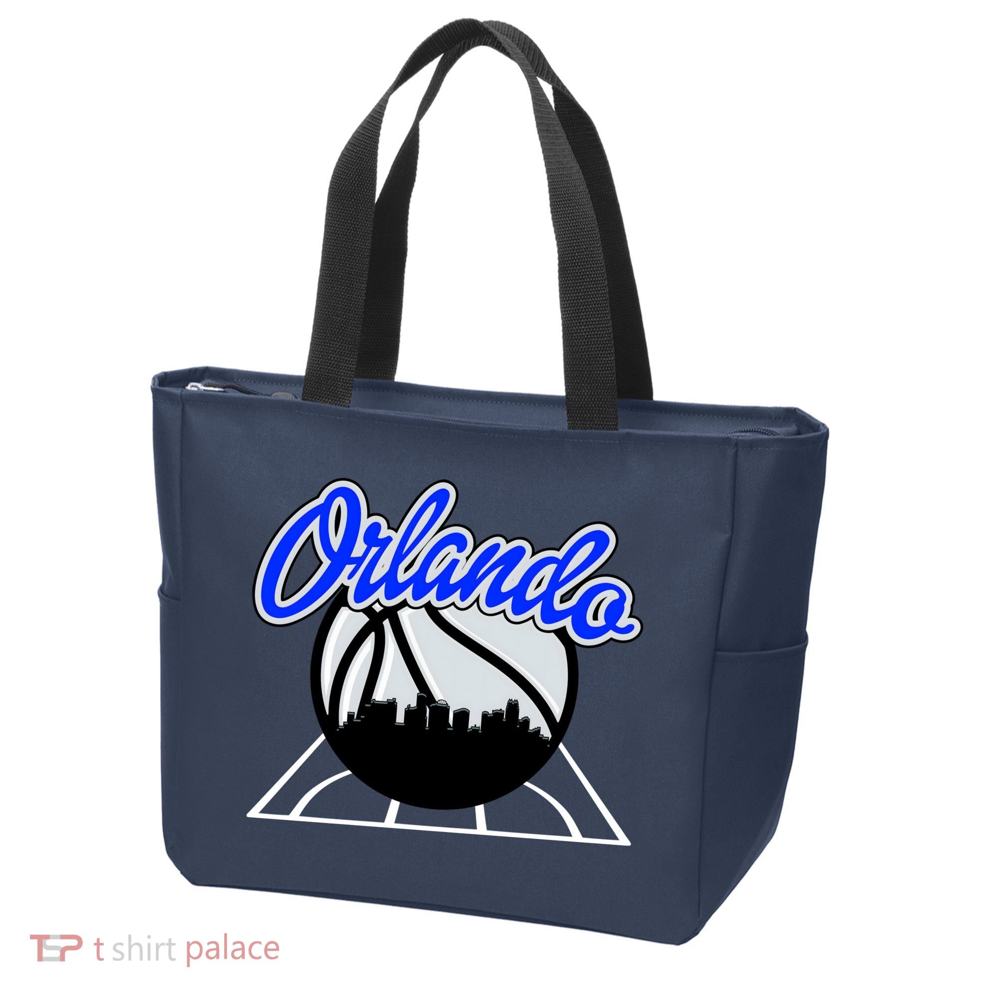 Orlando Basketball Skyline Tote Bag