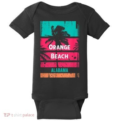 Orange Beach Souvenir Alabama Reminder Baby Bodysuit
