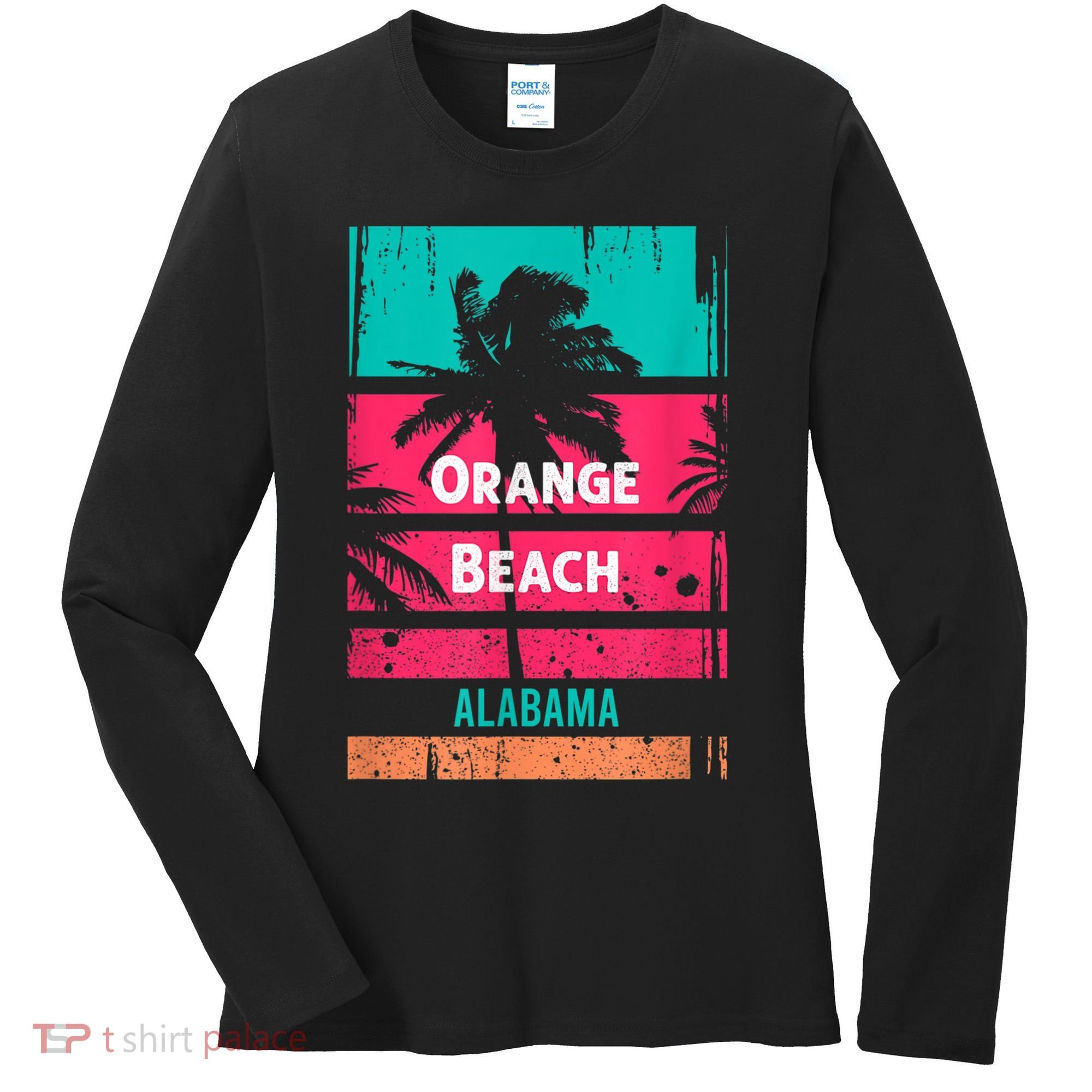 Orange Beach Souvenir Alabama Reminder Women's Long Sleeve Shirt