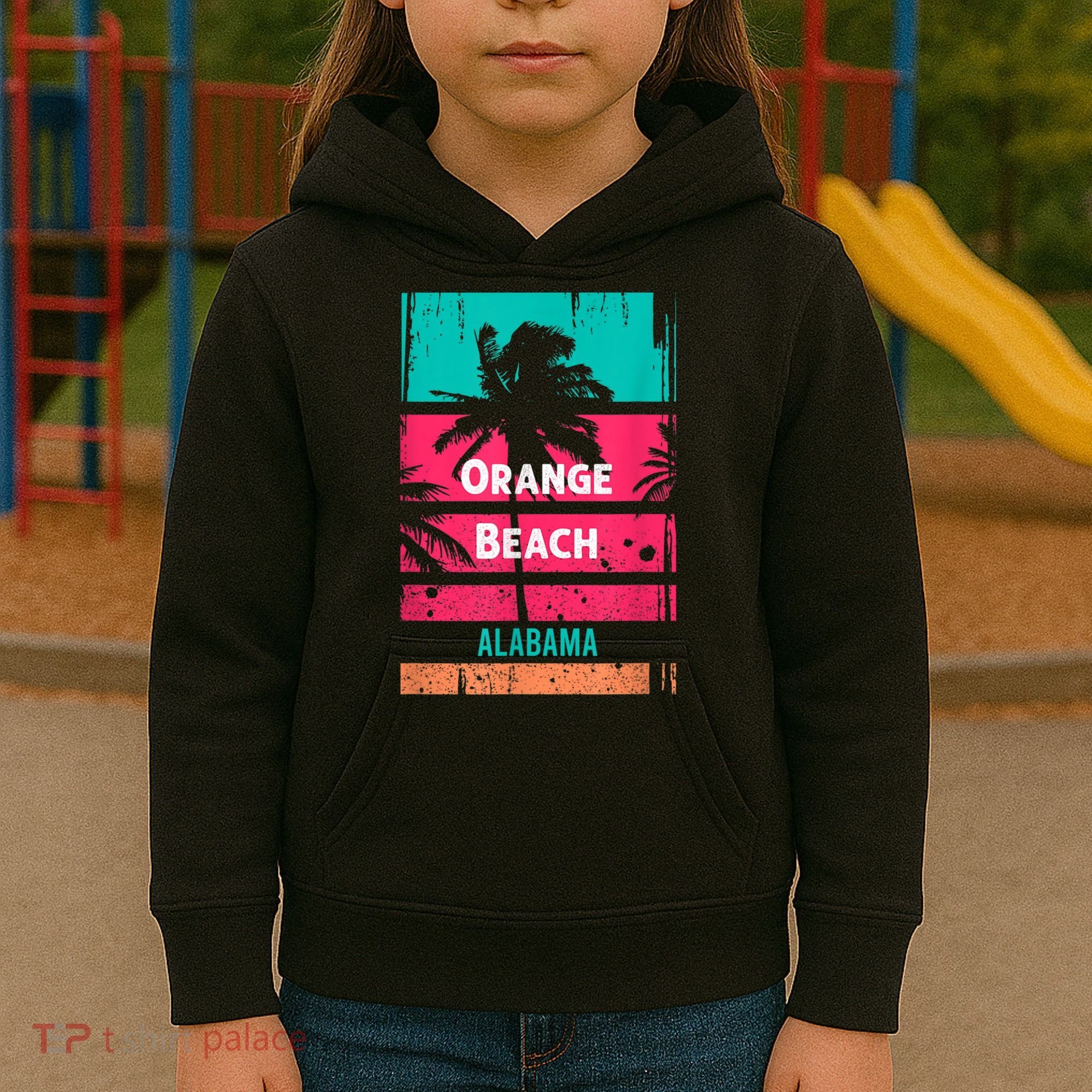 Orange Beach Souvenir Alabama Reminder Kids Hoodie