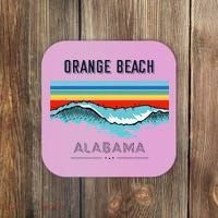 Orange Beach Souvenir Alabama Reminder Coaster thumb 0
