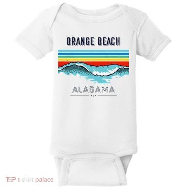 Orange Beach Souvenir Alabama Reminder Baby Bodysuit