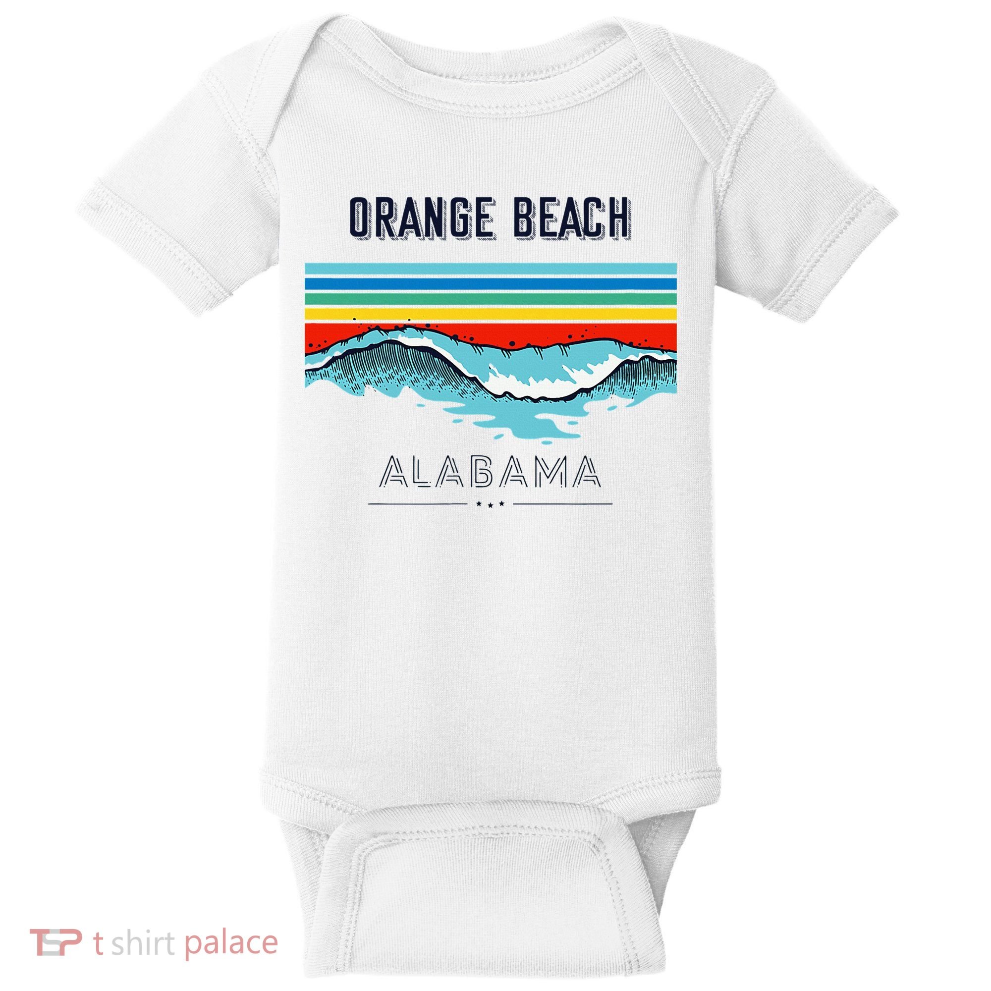 Orange Beach Souvenir Alabama Reminder Baby Bodysuit
