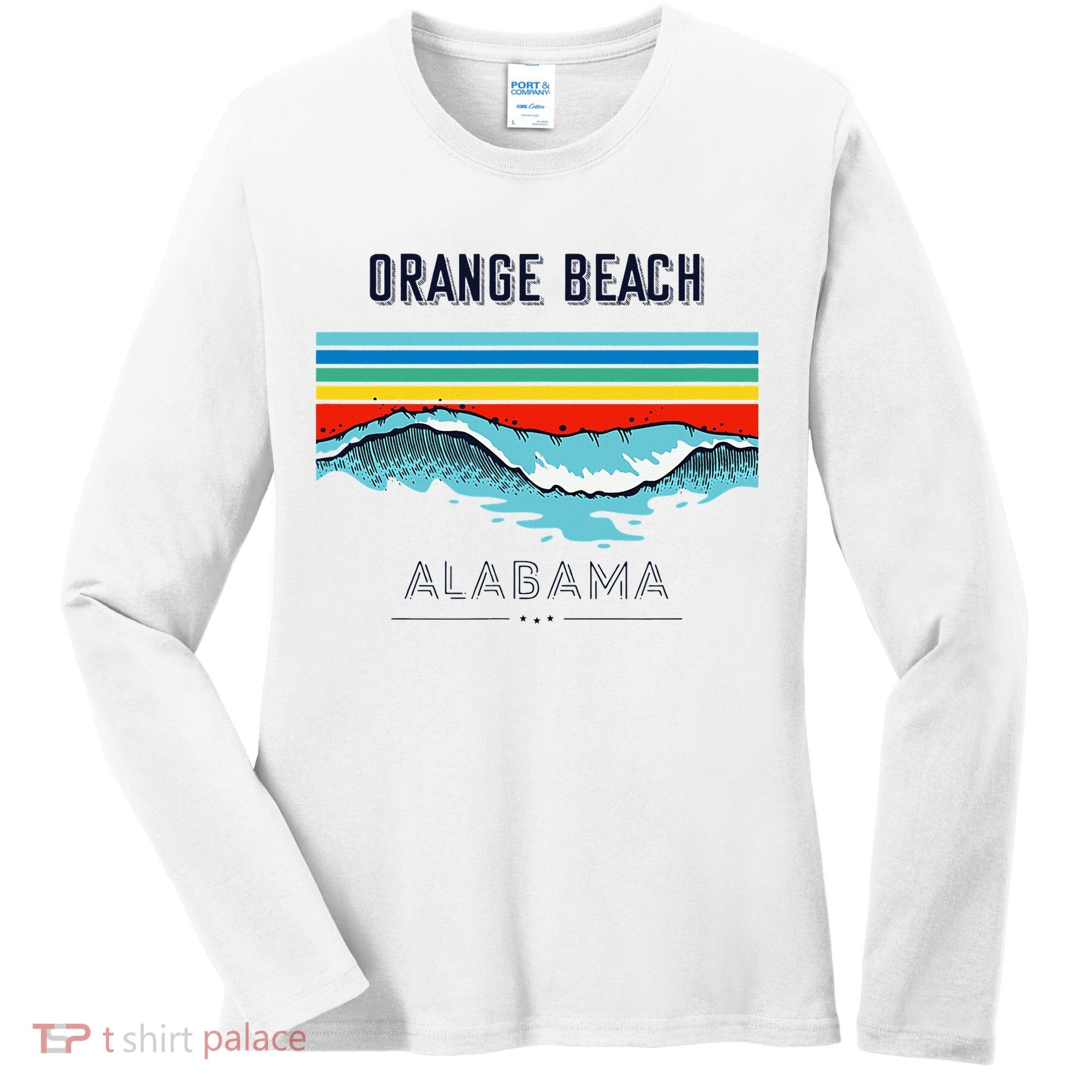Orange Beach Souvenir Alabama Reminder Women's Long Sleeve Shirt