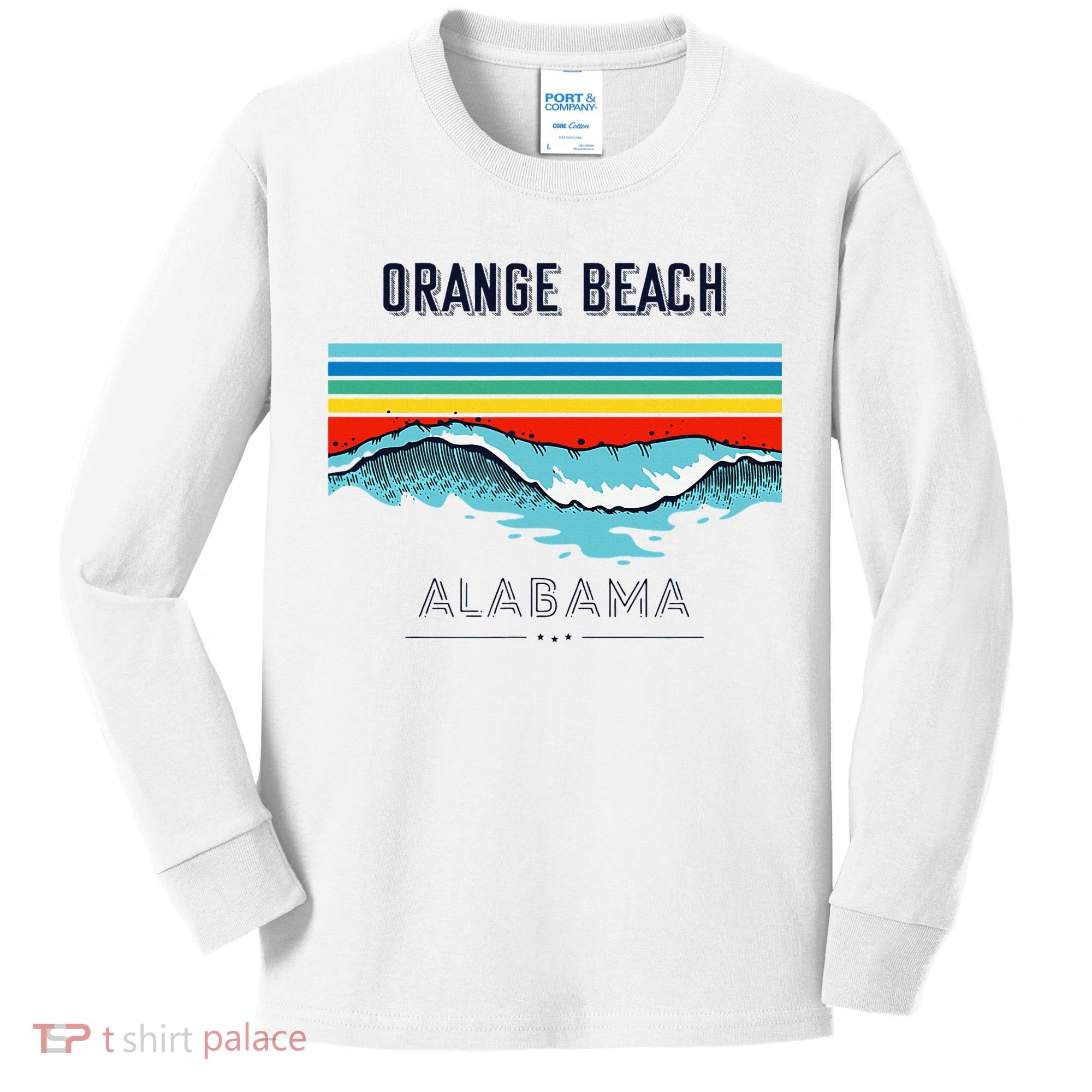 Orange Beach Souvenir Alabama Reminder Kids Long Sleeve Shirt