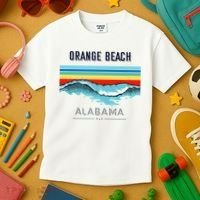 Orange Beach Souvenir Alabama Reminder Kids T-Shirt thumb 3