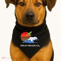 Ocean Beach San Diego California Sunset Ob Parrot USA-Made Doggie Bandana thumb 1