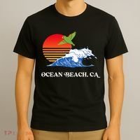 Ocean Beach San Diego California Sunset Ob Parrot T-Shirt thumb 3