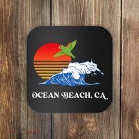 Ocean Beach San Diego California Sunset Ob Parrot Coaster thumb 0