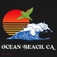 Ocean Beach San Diego California Sunset Ob Parrot Women's Hoodie thumb 2