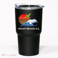 Ocean Beach San Diego California Sunset Ob Parrot Tumbler thumb 0