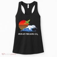 Ocean Beach San Diego California Sunset Ob Parrot Women's Tank Top thumb 0