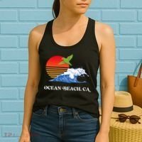 Ocean Beach San Diego California Sunset Ob Parrot Women's Tank Top thumb 2