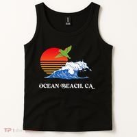 Ocean Beach San Diego California Sunset Ob Parrot Tank Top thumb 2